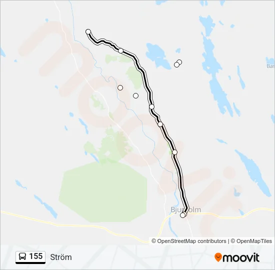 155 Bus Line Map