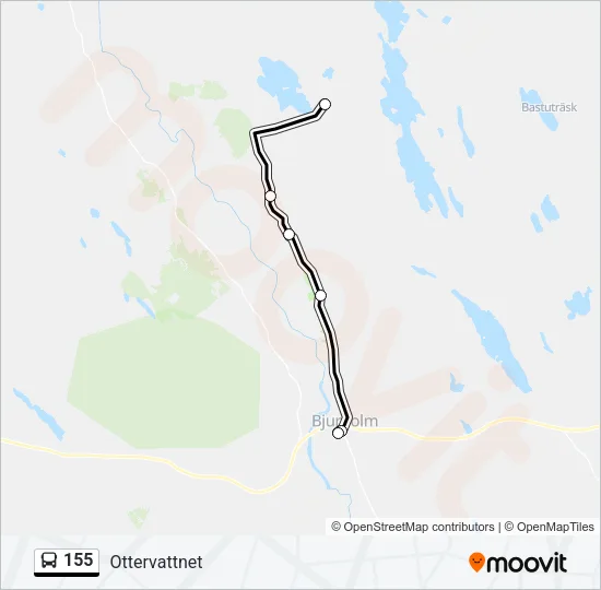 155 Bus Line Map