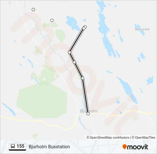 155 Bus Line Map