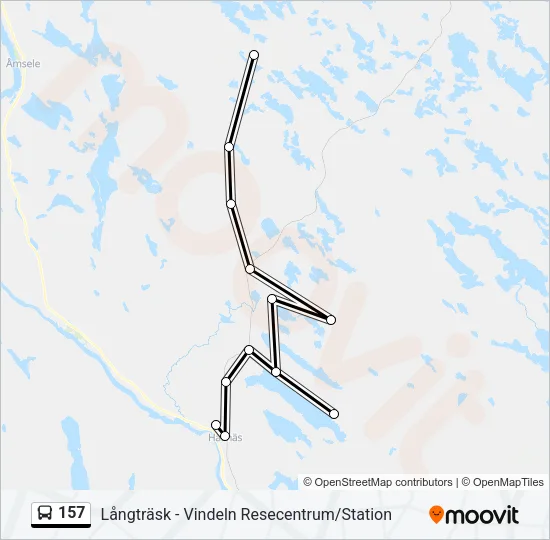 157 Bus Line Map