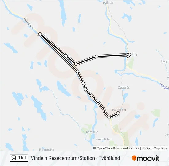 161 Bus Line Map
