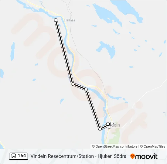 164 Bus Line Map
