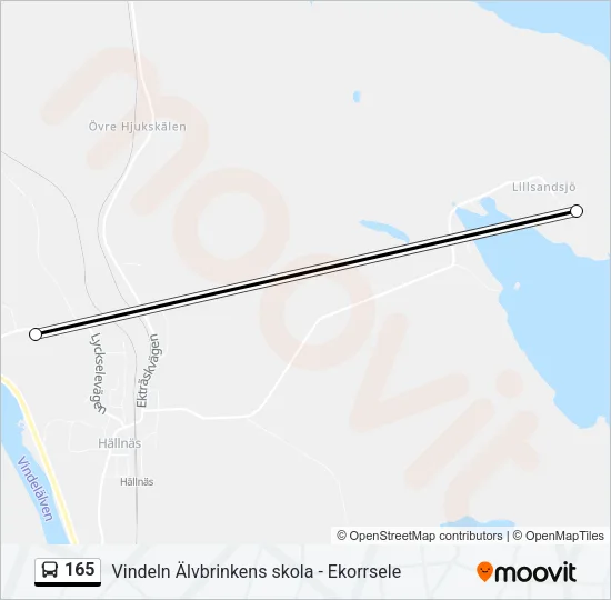 165 Bus Line Map
