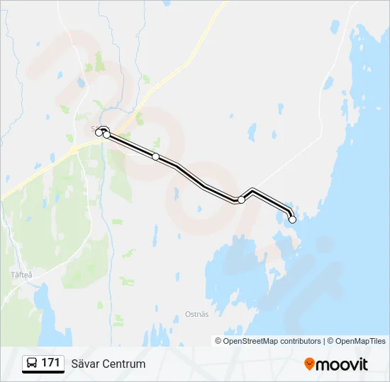 171 Bus Line Map