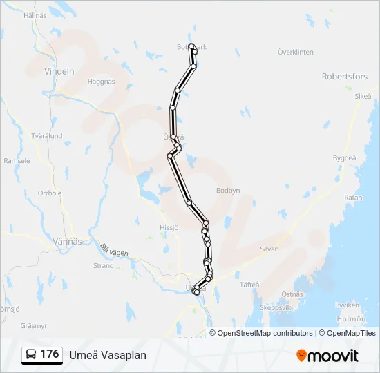 176 Bus Line Map
