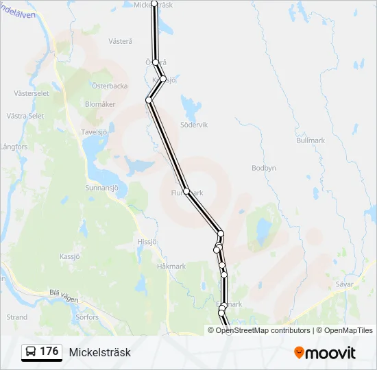 176 Bus Line Map