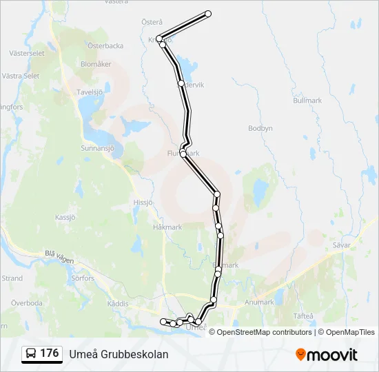 176 Bus Line Map
