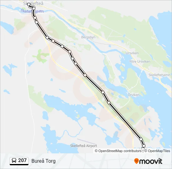 207 Bus Line Map