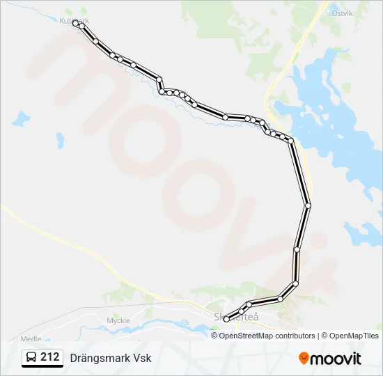 212 Bus Line Map