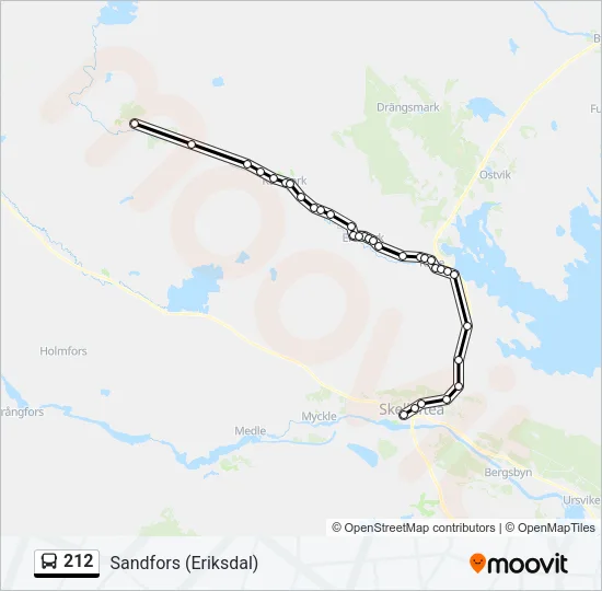 212 Bus Line Map