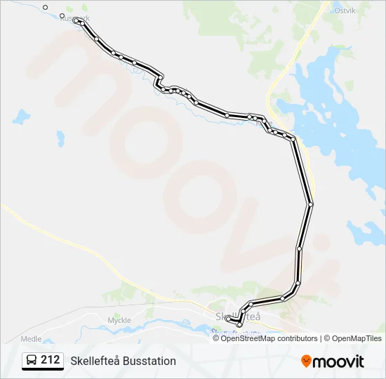 212 Bus Line Map