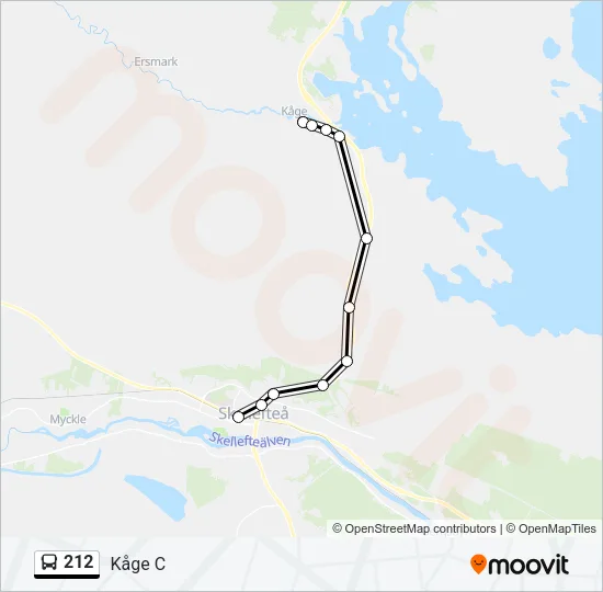 212 Bus Line Map
