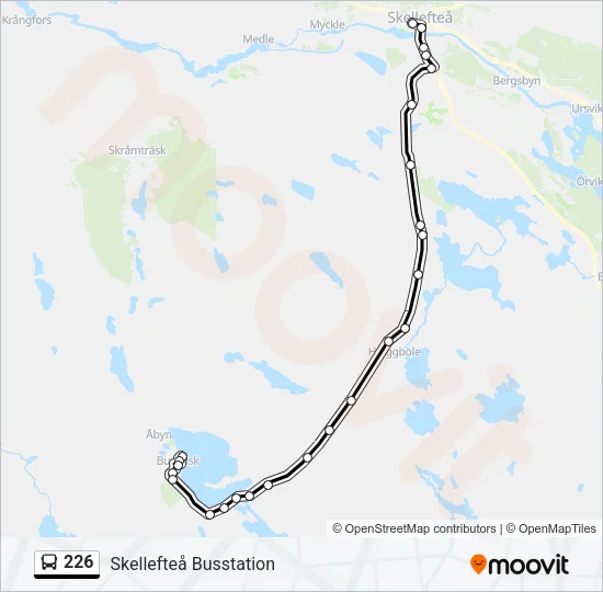 226 Bus Line Map