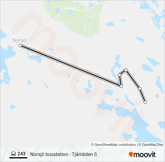 243 Bus Line Map
