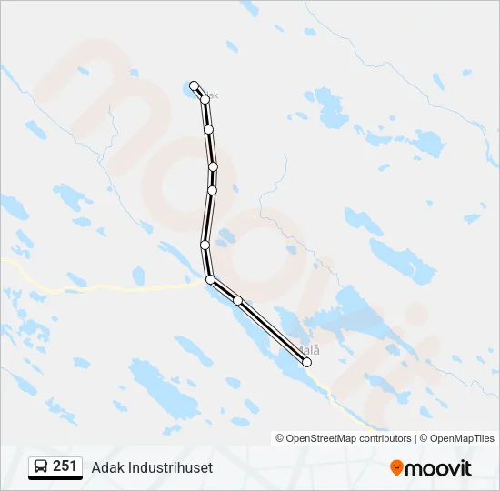 251 Bus Line Map