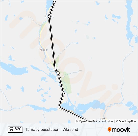 320 bus Line Map