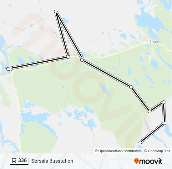 336 Bus Line Map