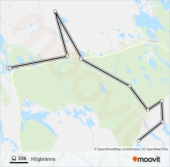 336 Bus Line Map