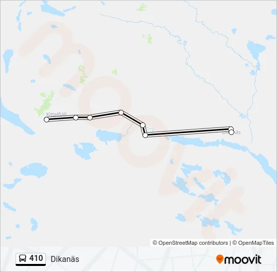 410 Bus Line Map