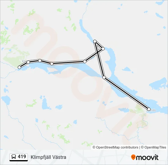 419 Bus Line Map
