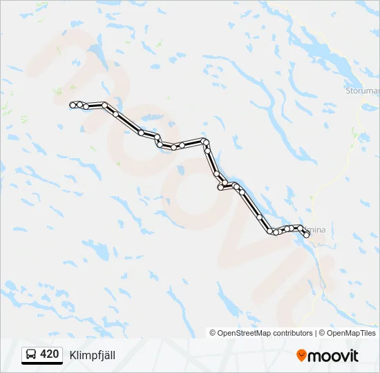 420 Bus Line Map