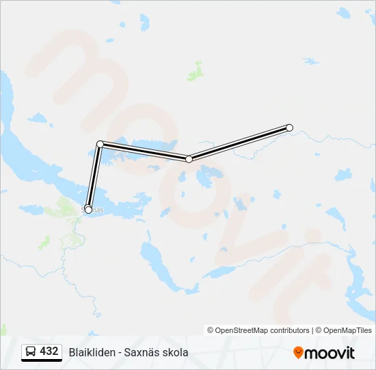 432 Bus Line Map