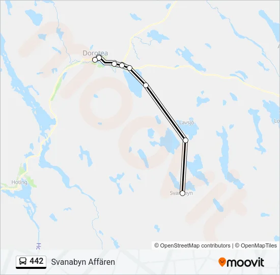 442 Bus Line Map