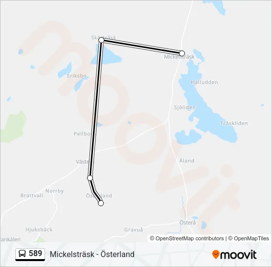 589 Bus Line Map