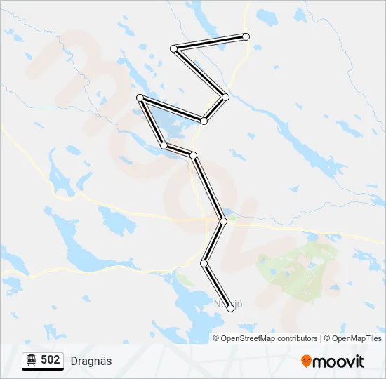 502 Cable Car Line Map