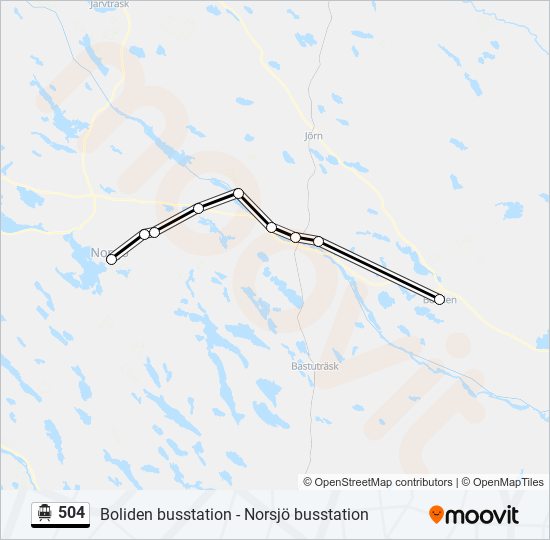 504 cable car Line Map