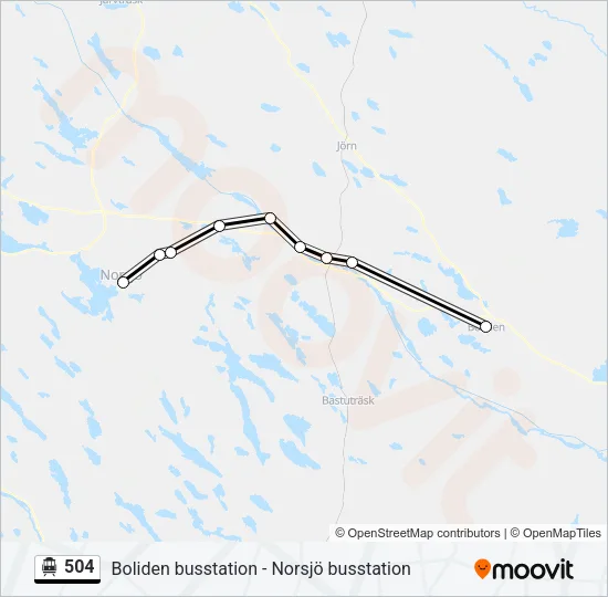 504 Cable Car Line Map