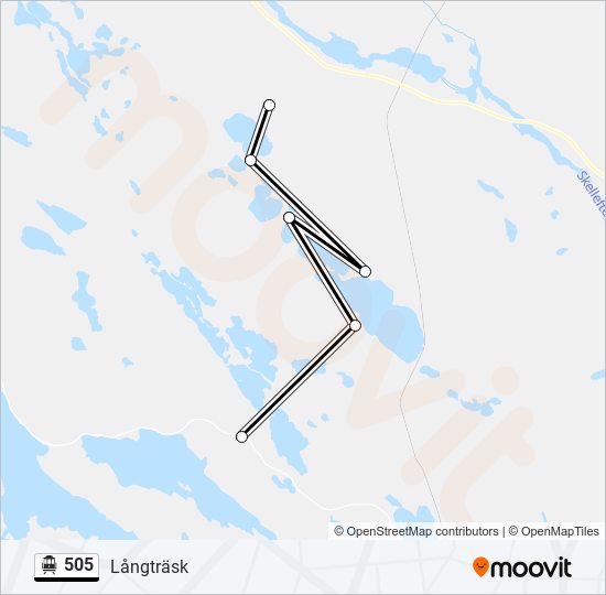 505 cable car Line Map