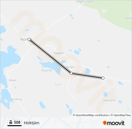 508 Cable Car Line Map