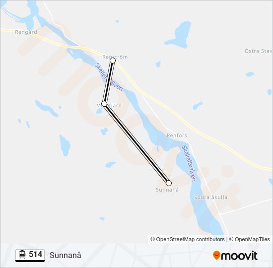 514 cable car Line Map