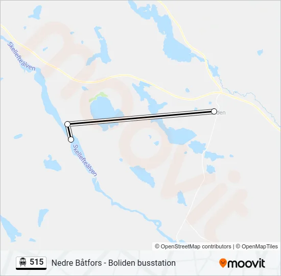 515 Cable Car Line Map