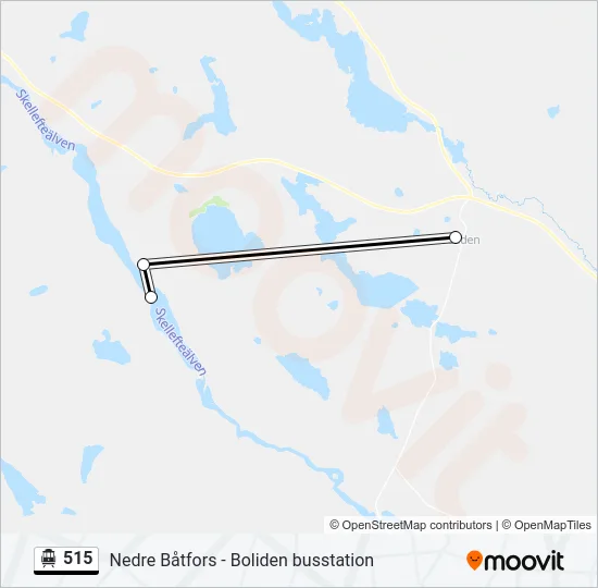 515 Cable Car Line Map