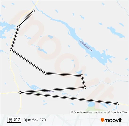 517 Cable Car Line Map