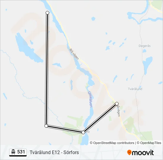 531 Cable Car Line Map