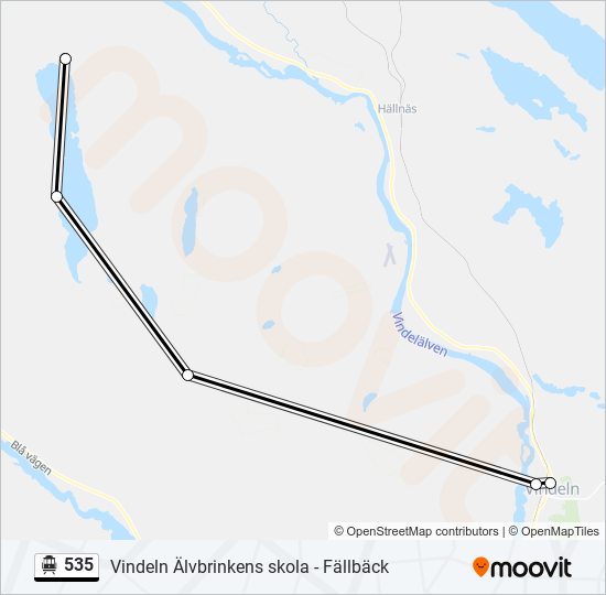 535 cable car Line Map