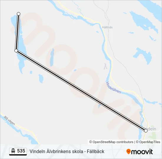 535 Cable Car Line Map