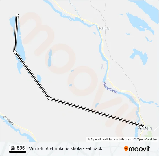 535 Cable Car Line Map