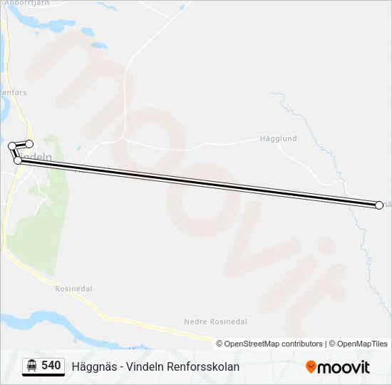 540 Cable Car Line Map