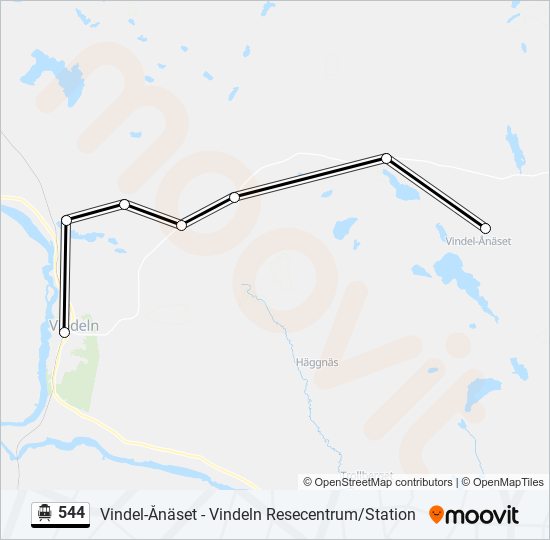 544 cable car Line Map