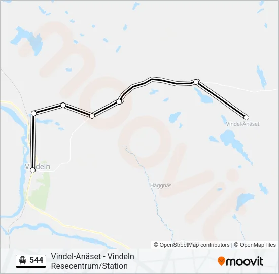 544 Cable Car Line Map
