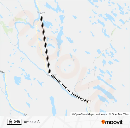 546 Route: Schedules, Stops & Maps - Åmsele S (Updated)