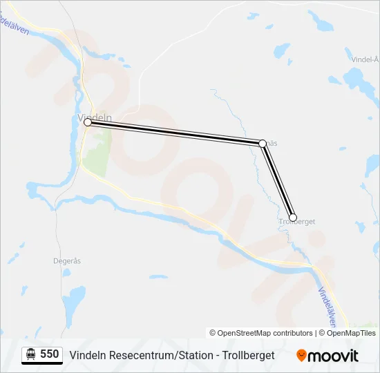 550 Cable Car Line Map