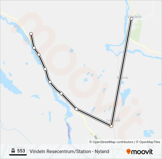 553 Cable Car Line Map