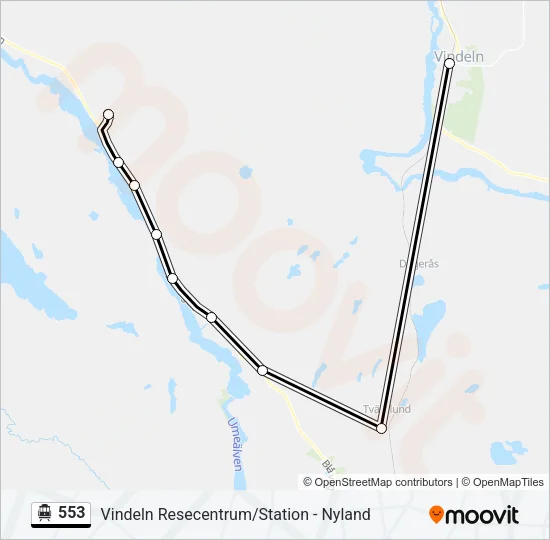 553 Cable Car Line Map