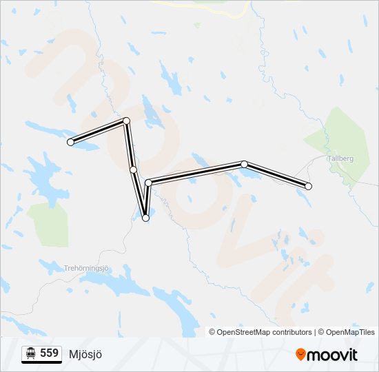 559 cable car Line Map