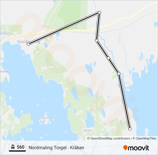 560 cable car Line Map